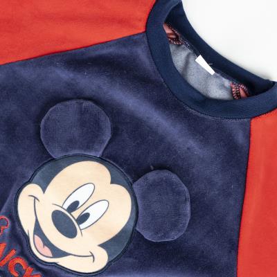 PIJAMA LARGO CORAL FLEECE APLICACIONES MICKEY - ILUSION SHOP