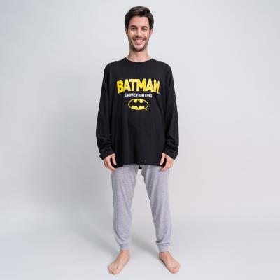 PIJAMA LARGO SINGLE JERSEY BATMAN - ILUSION SHOP