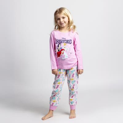 PIJAMA LARGO SINGLE JERSEY PRINCESS - ILUSION SHOP
