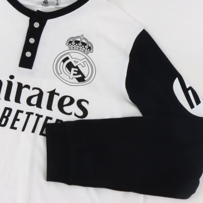PIJAMA LARGO SINGLE JERSEY REAL MADRID - ILUSION SHOP