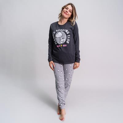 PIJAMA LARGO SINGLE JERSEY SNOOPY - ILUSION SHOP