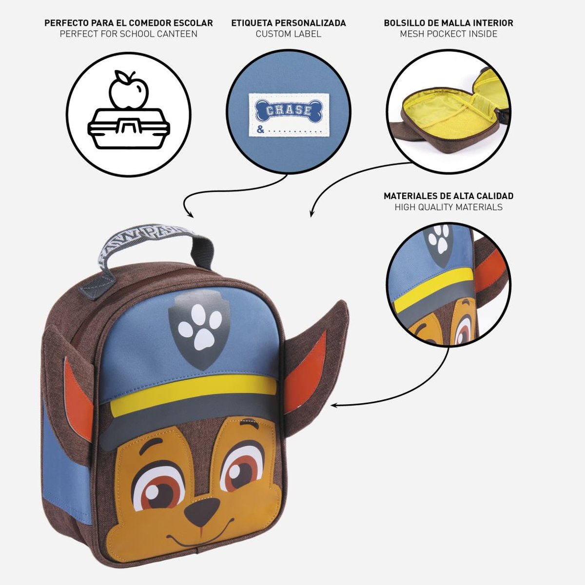 PORTAMERIENDA APLICACIONES PAW PATROL - ILUSION SHOP