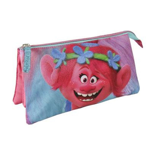 PORTATODO TRES COMPARTIMENTOS POPPY TROLLS MOVIE - ILUSION SHOP