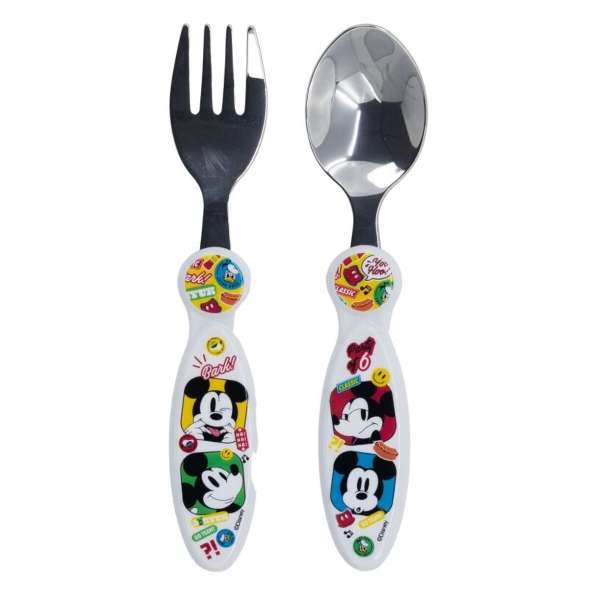SET 2 CUBIERTOS METALICOS MICKEY - ILUSION SHOP