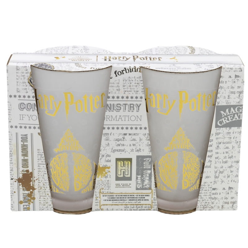SET 2 VASOS CRISTAL 480 ML HARRY POTTER