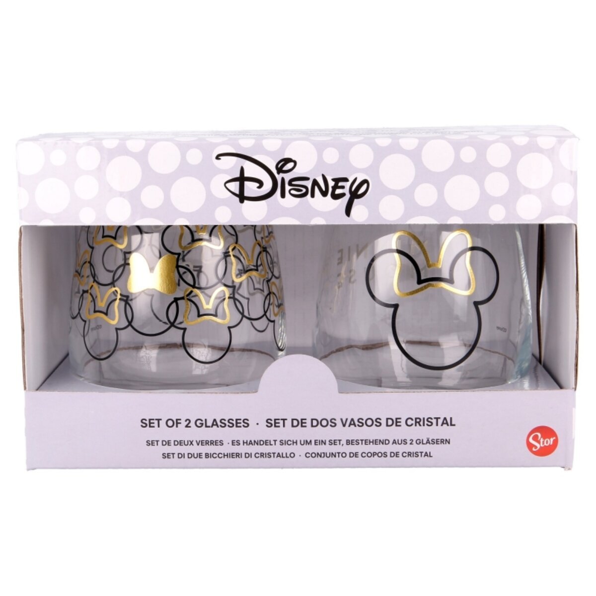 SET 2 VASOS DE CRISTAL MINNIE - ILUSION SHOP