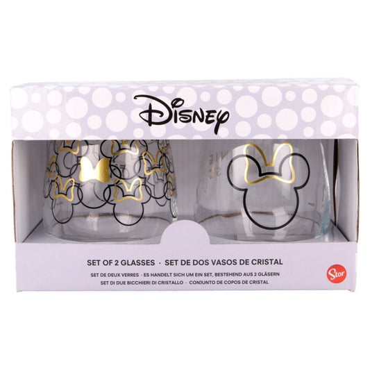 SET 2 VASOS DE CRISTAL MINNIE - ILUSION SHOP
