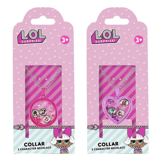 SET COLLAR CON COLGANTE CON CHARMS LOL SURPRISE - ILUSION SHOP
