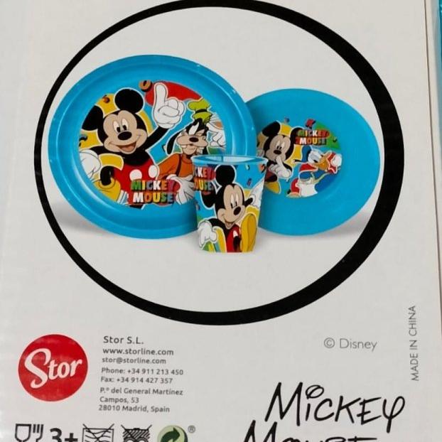 SET EASY 3 PCS (PLATO,CUENCO,VASO 260 ML) MICKEY - ILUSION SHOP