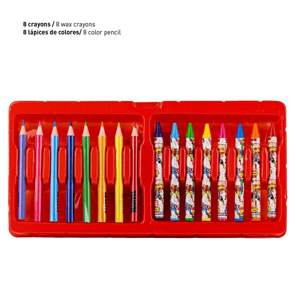 SET PAPELERIA COLOREABLE MALETIN MERVEL - ILUSION SHOP
