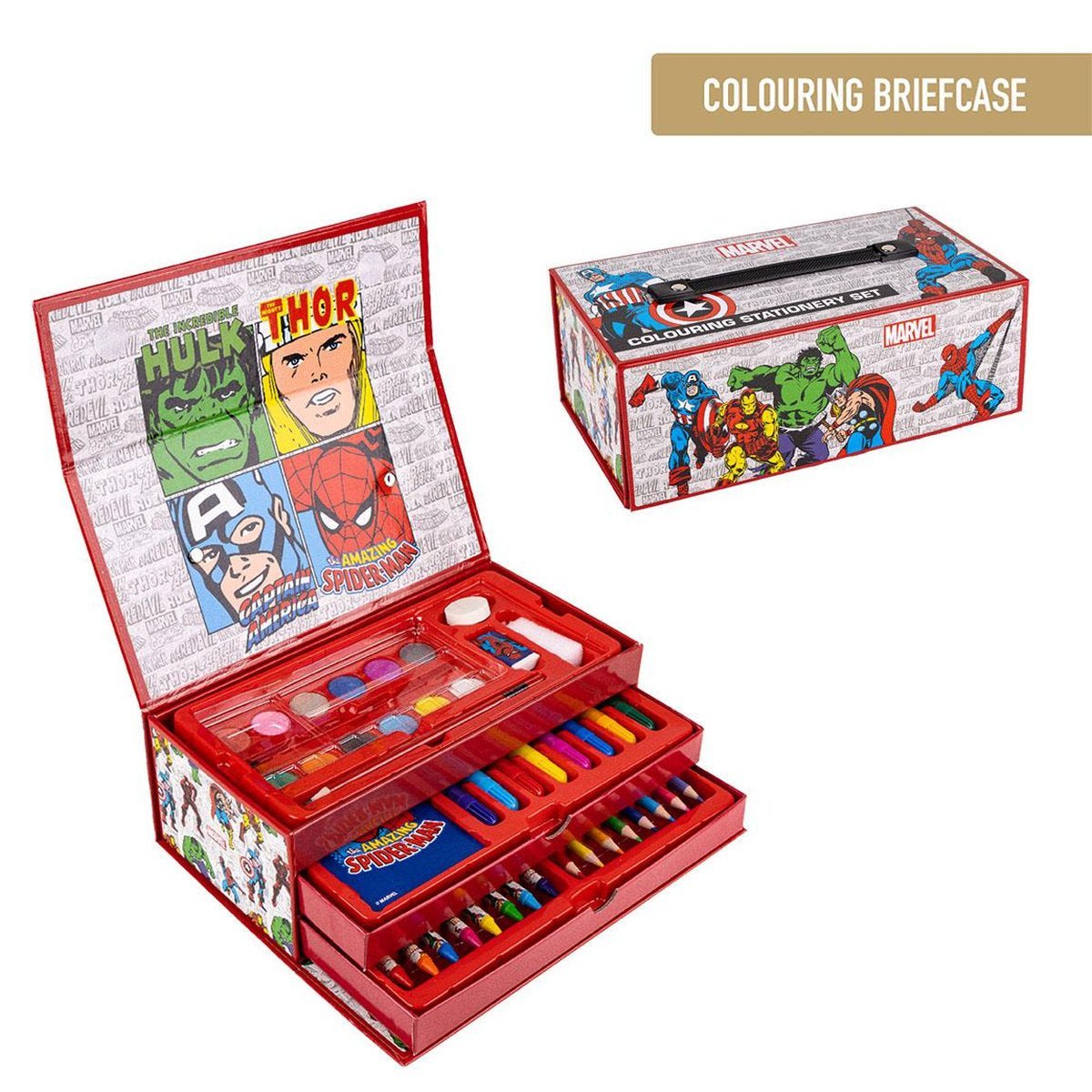 SET PAPELERIA COLOREABLE MALETIN MERVEL - ILUSION SHOP