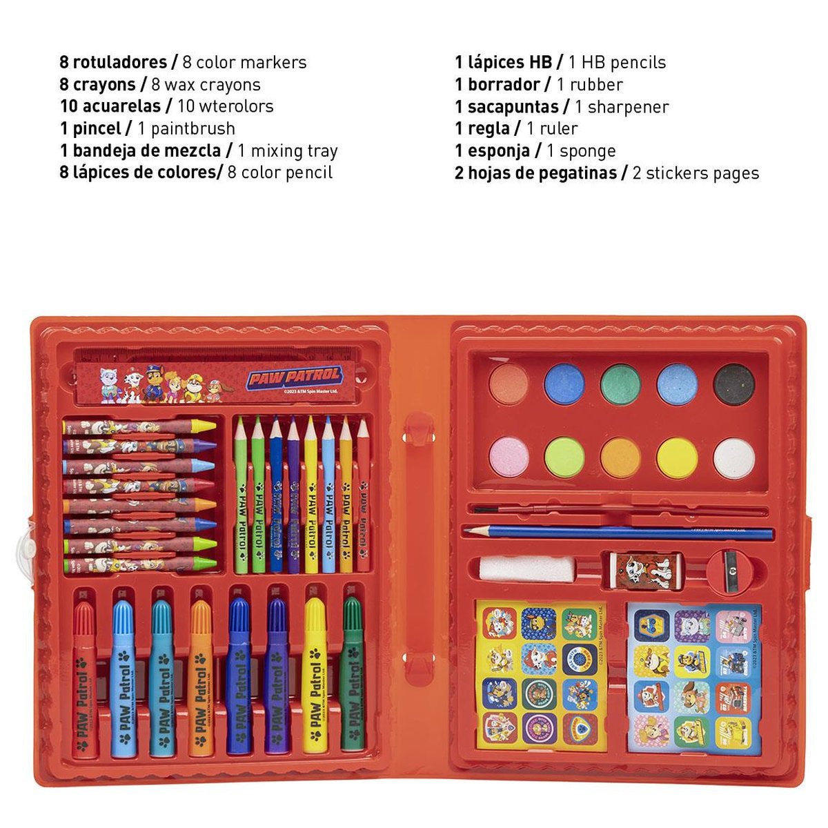 SET PAPELERIA COLOREABLE PAW PATROL - ILUSION SHOP