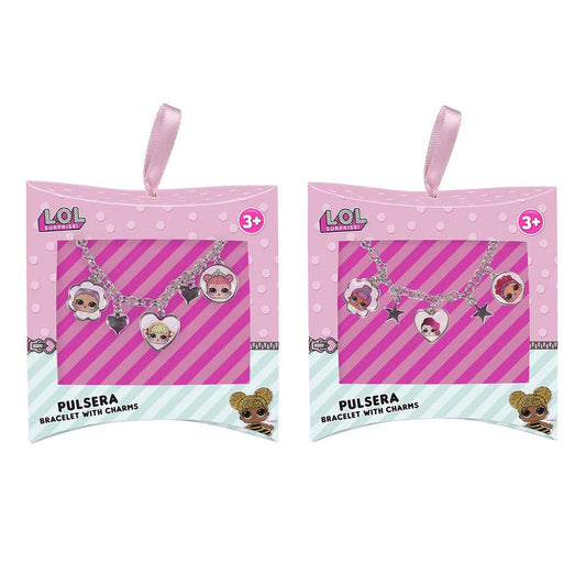 SET REGALO PULSERA METALICA CON CHARM LOL SURPRISE - ILUSION SHOP