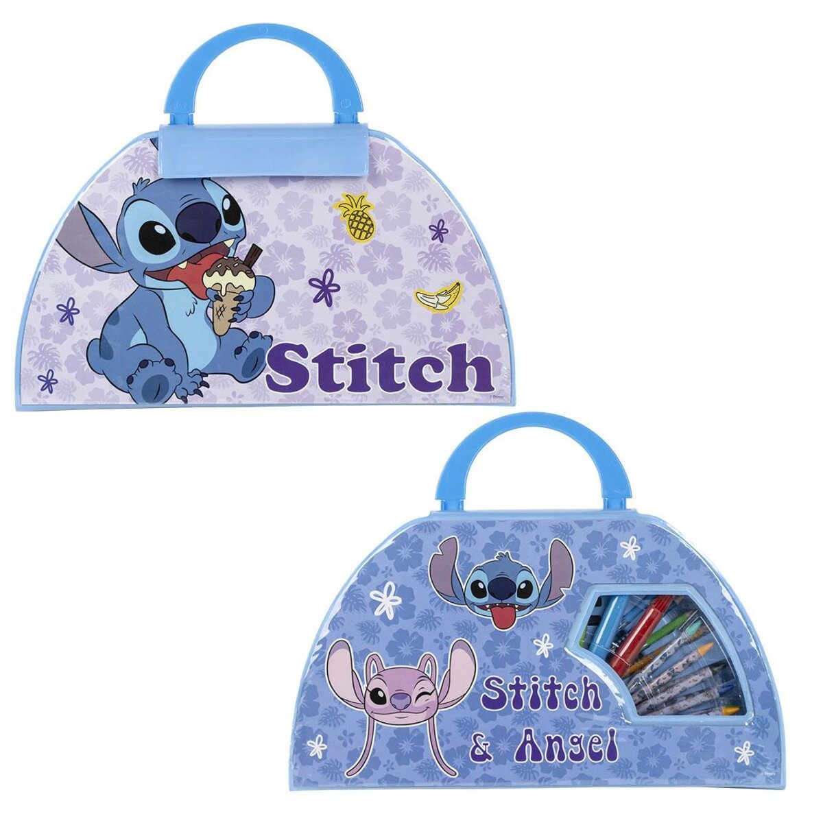 SIN STOCK SET PAPELERIA COLOREABLE 50 PIEZAS STITCH