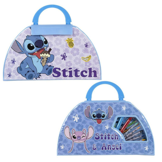 SIN STOCK SET PAPELERIA COLOREABLE 50 PIEZAS STITCH