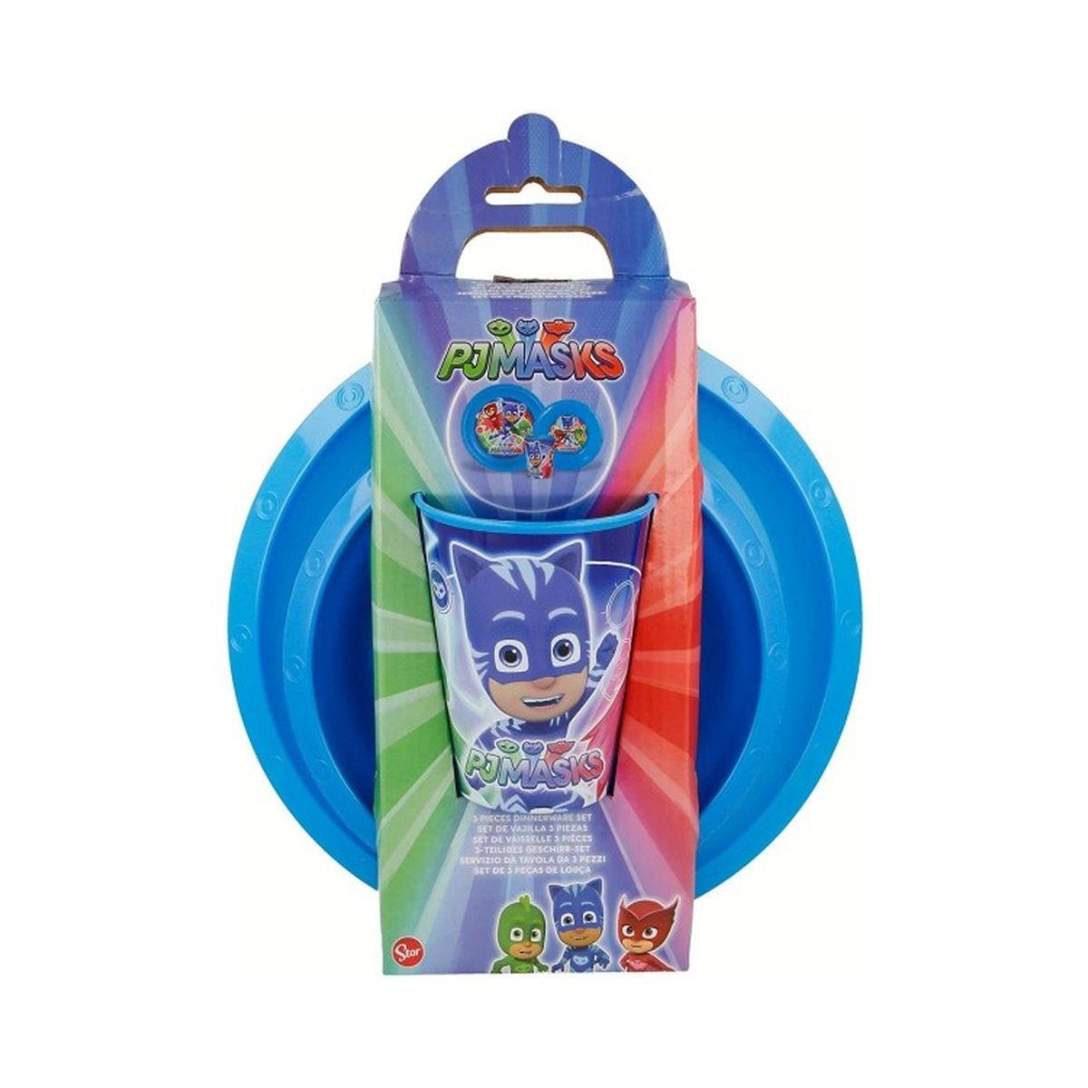 STOR SET EASY 3 PCS (PLATO, CUENCO Y VASO) PJMASKS - ILUSION SHOP