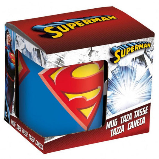 STOR TAZA CERAMICA 325 ML EN CAAJ SUPERMAN ICON - ILUSION SHOP