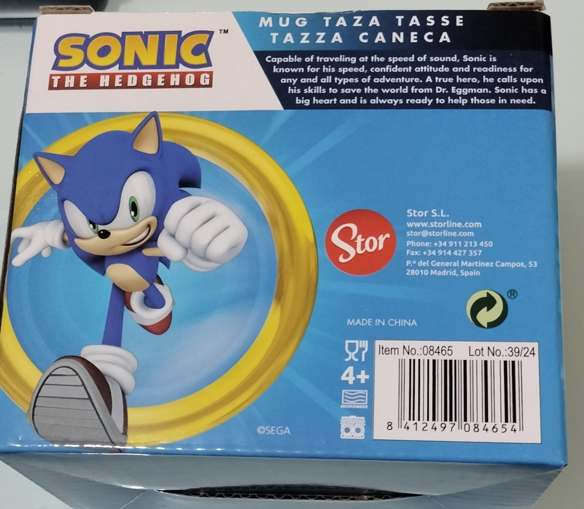 TAZA CERAMICA 325 ML SONIC - ILUSION SHOP