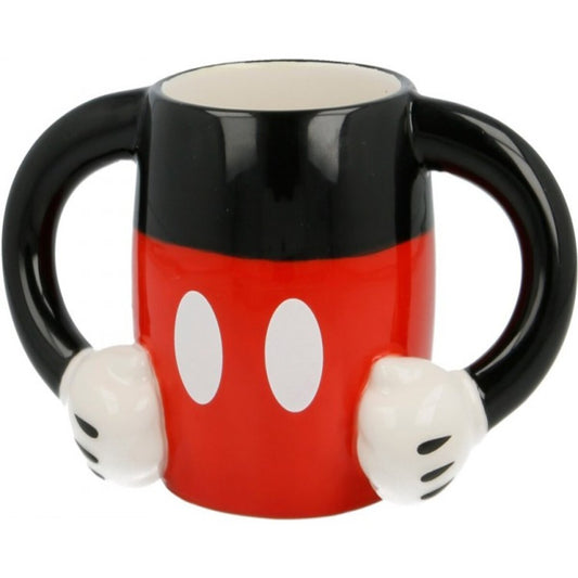 TAZA CERAMICA 3D 330 ML CUERPO MICKEY MOUSE - ILUSION SHOP