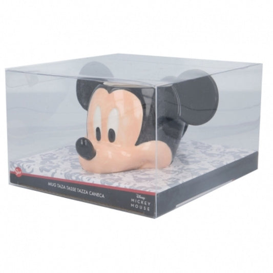 TAZA CERAMICA 3D 360 ML CABEZA MICKEY - ILUSION SHOP