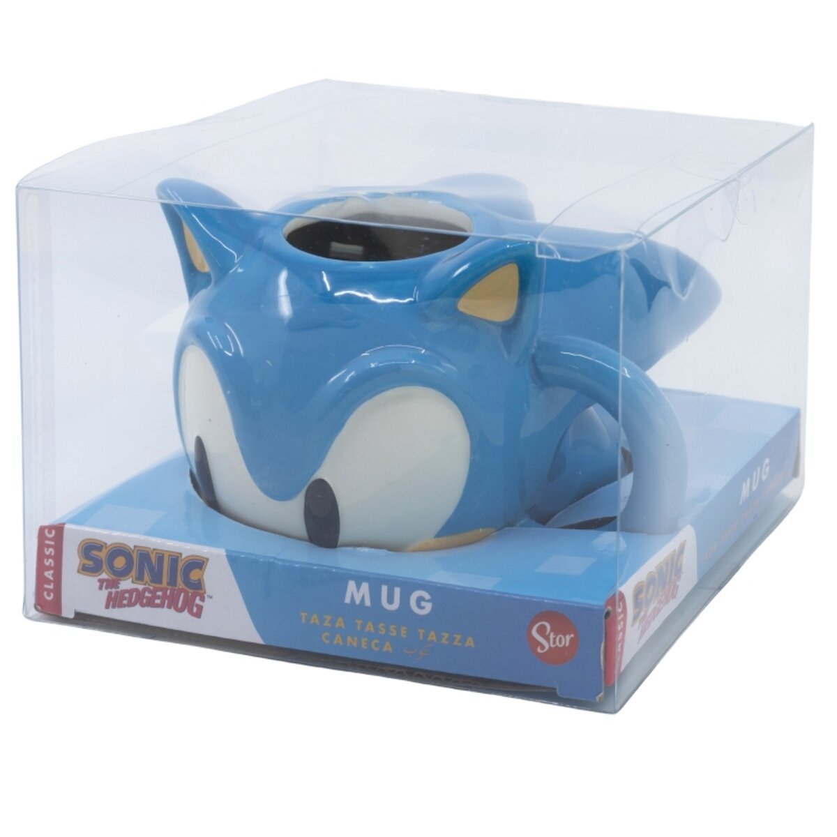 TAZA CERAMICA 3D 400 ML CABEZA DE SONIC - ILUSION SHOP