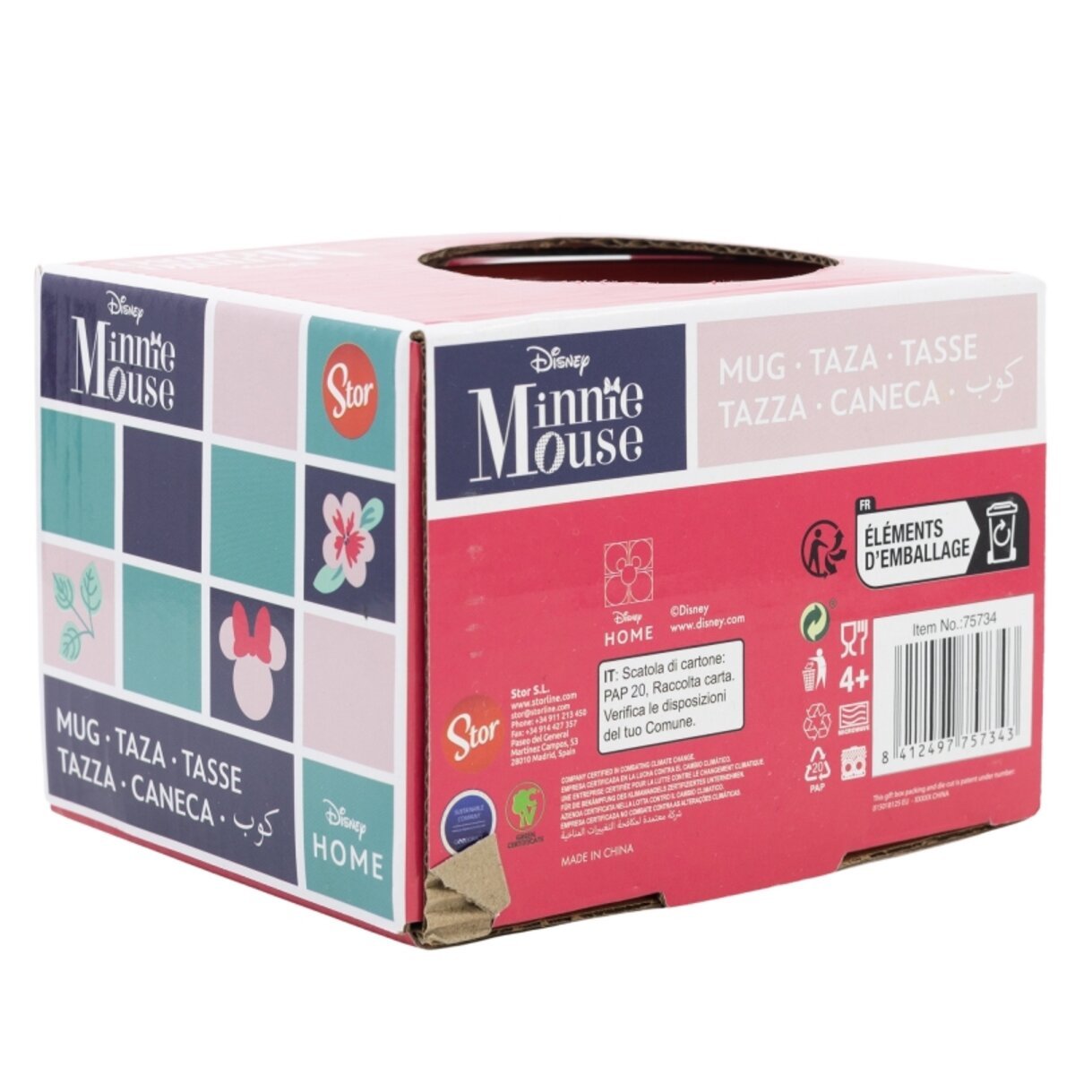 TAZA CERAMICA GLOBE 380 ML MINNIE - ILUSION SHOP
