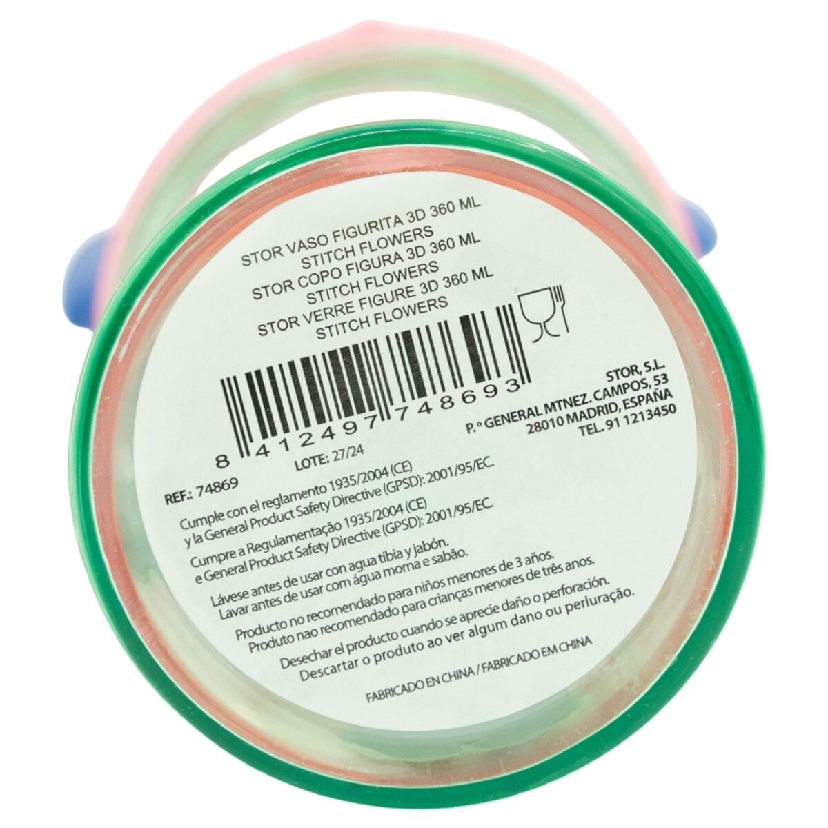 VASO FIGURITA 3D 360 ML STITCH - ILUSION SHOP